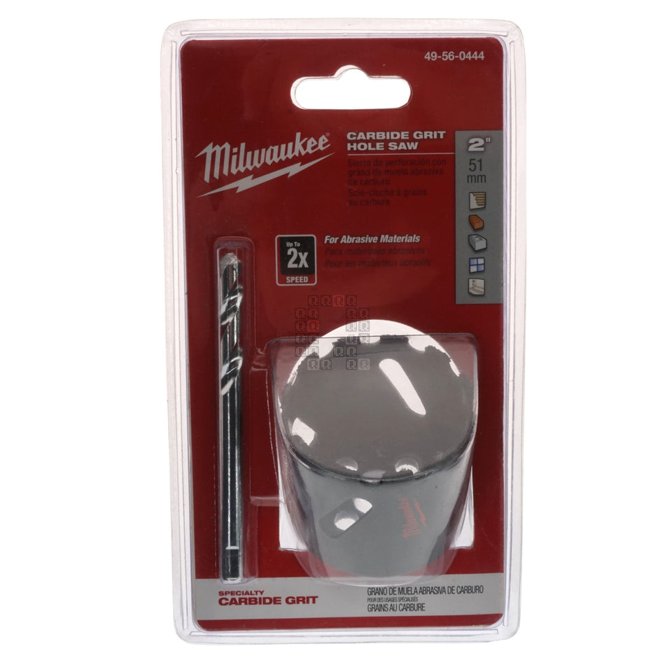 Milwaukee Tool 49-56-0444 Carbide Grit Hole Saw, 2" / 51mm