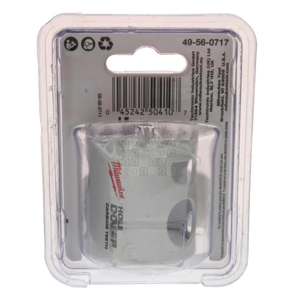 Milwaukee Tool 49-56-0717 Carbide Teeth Hole Dozer Hole Saw, 1-3/4" / 45mm
