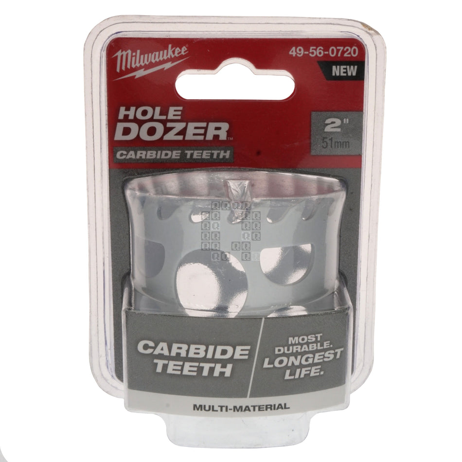Milwaukee Tool 49-56-0720 Carbide Teeth Hole Dozer Hole Saw, 2" / 51mm