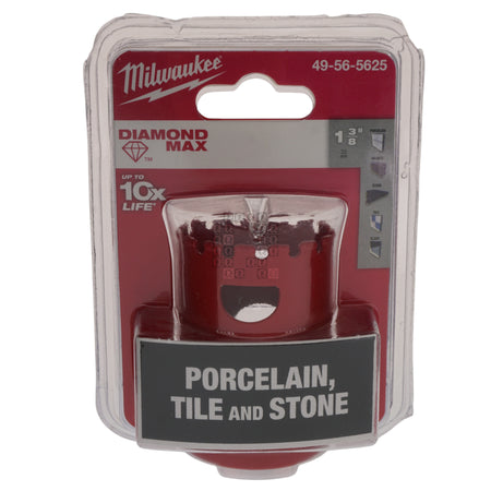 Milwaukee Tool 49-56-5625 Red Diamond Max Hole Saw, 1-3/8" Diameter Package Front