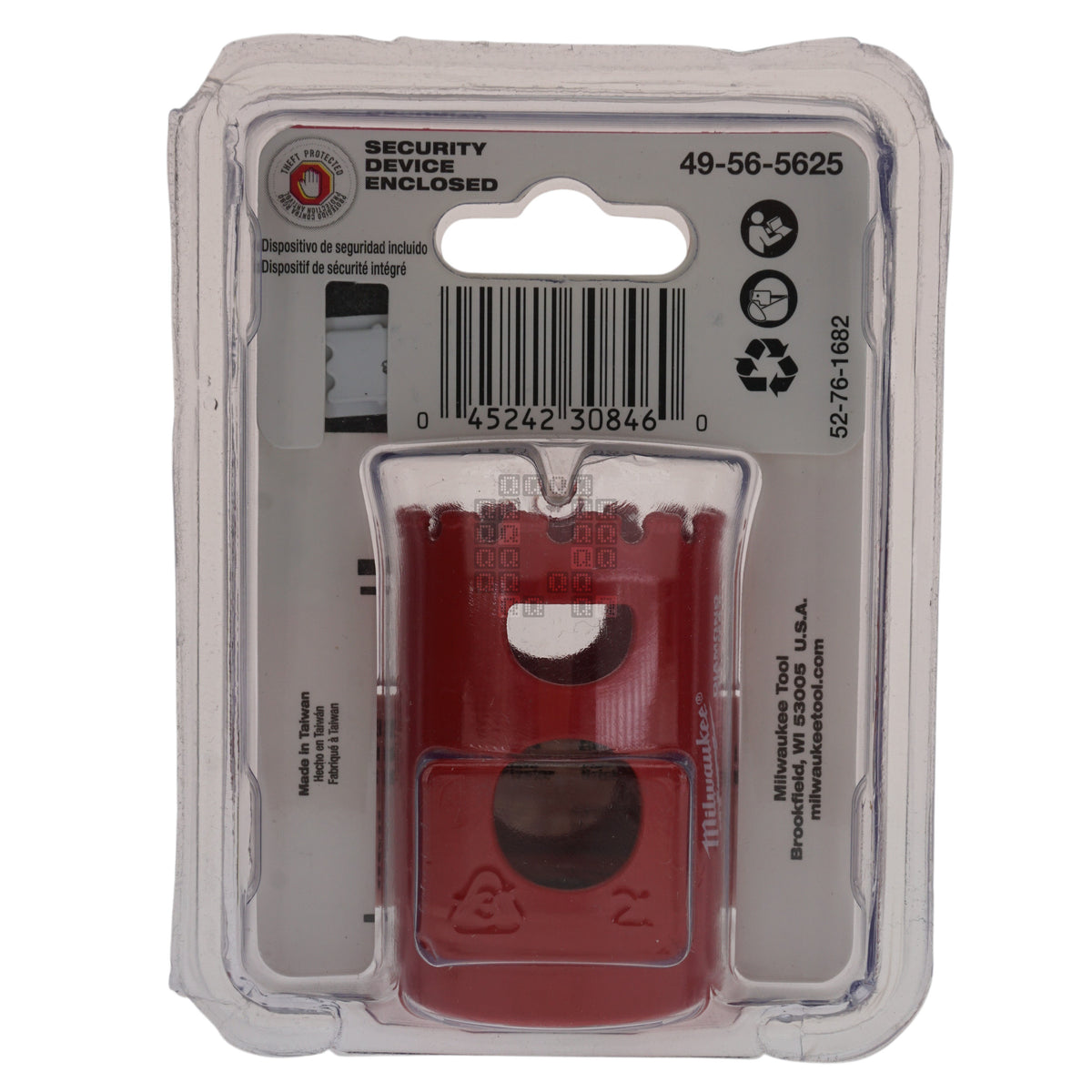 Milwaukee Tool 49-56-5625 Red Diamond Max Hole Saw, 1-3/8" Diameter Package Back