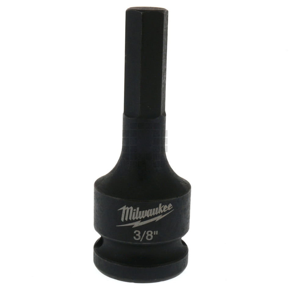 Milwaukee Tool 49-66-5142 SHOCKWAVE Lineman's 1/2" Drive 3/8" Hex Bit Socket