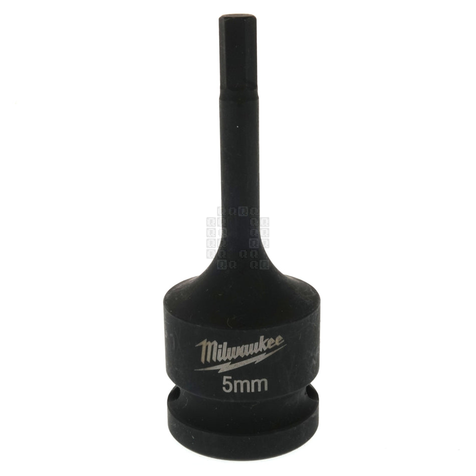Milwaukee Tool 49-66-5145 SHOCKWAVE Lineman's 1/2" Drive 5mm Hex Bit Socket