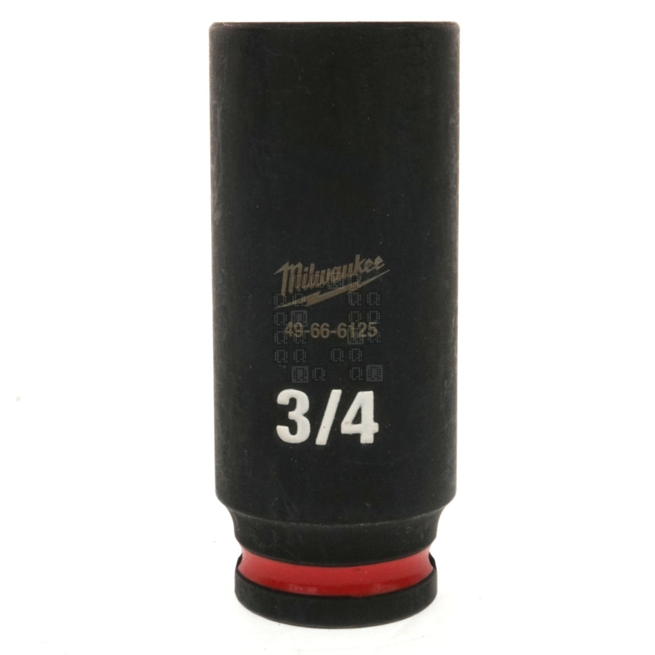 Milwaukee Tool 49-66-6125 SHOCKWAVE Impact Duty 3/8" Drive 3/4" Deep 6 Point Socket