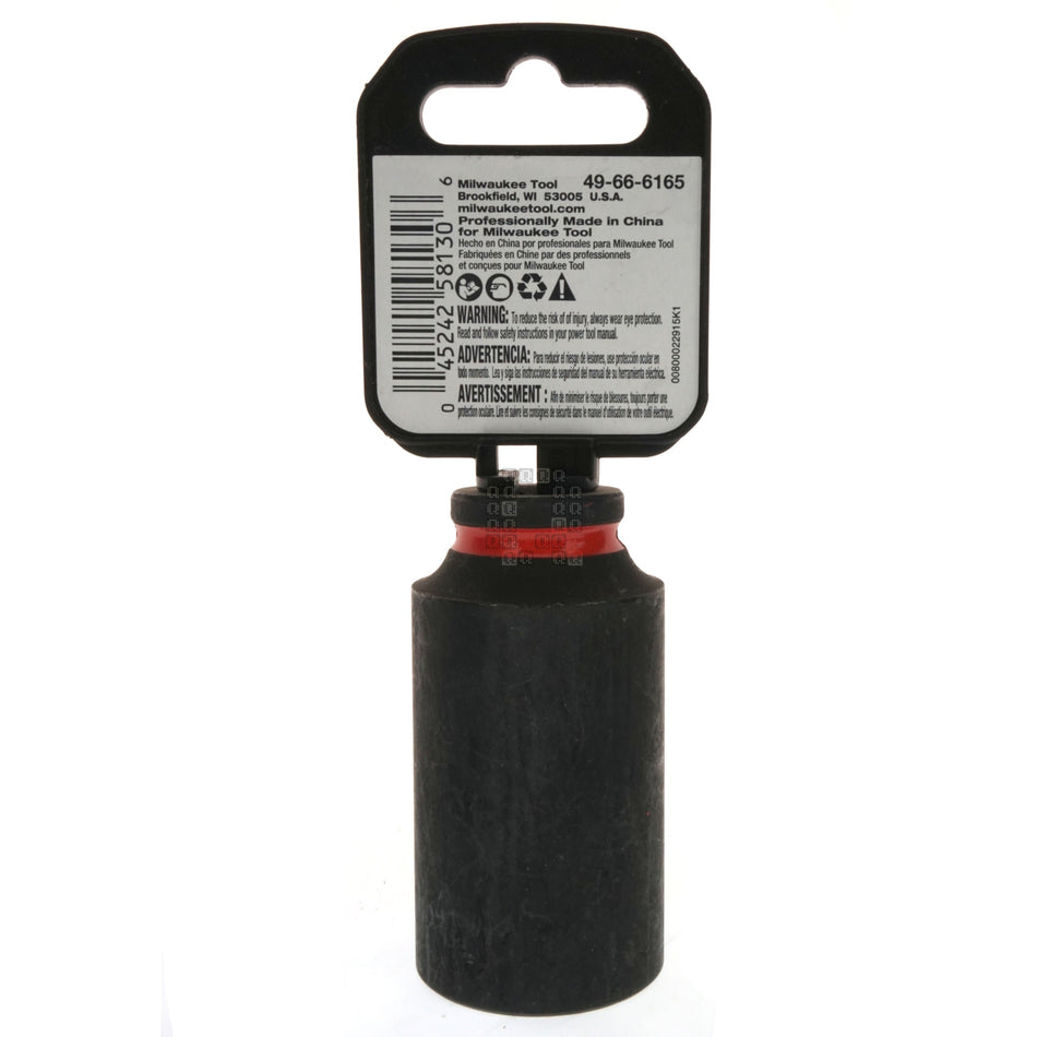 Milwaukee 49-66-6165 SHOCKWAVE Impact Duty 3/8" Drive 24MM Deep 6 Point Socket
