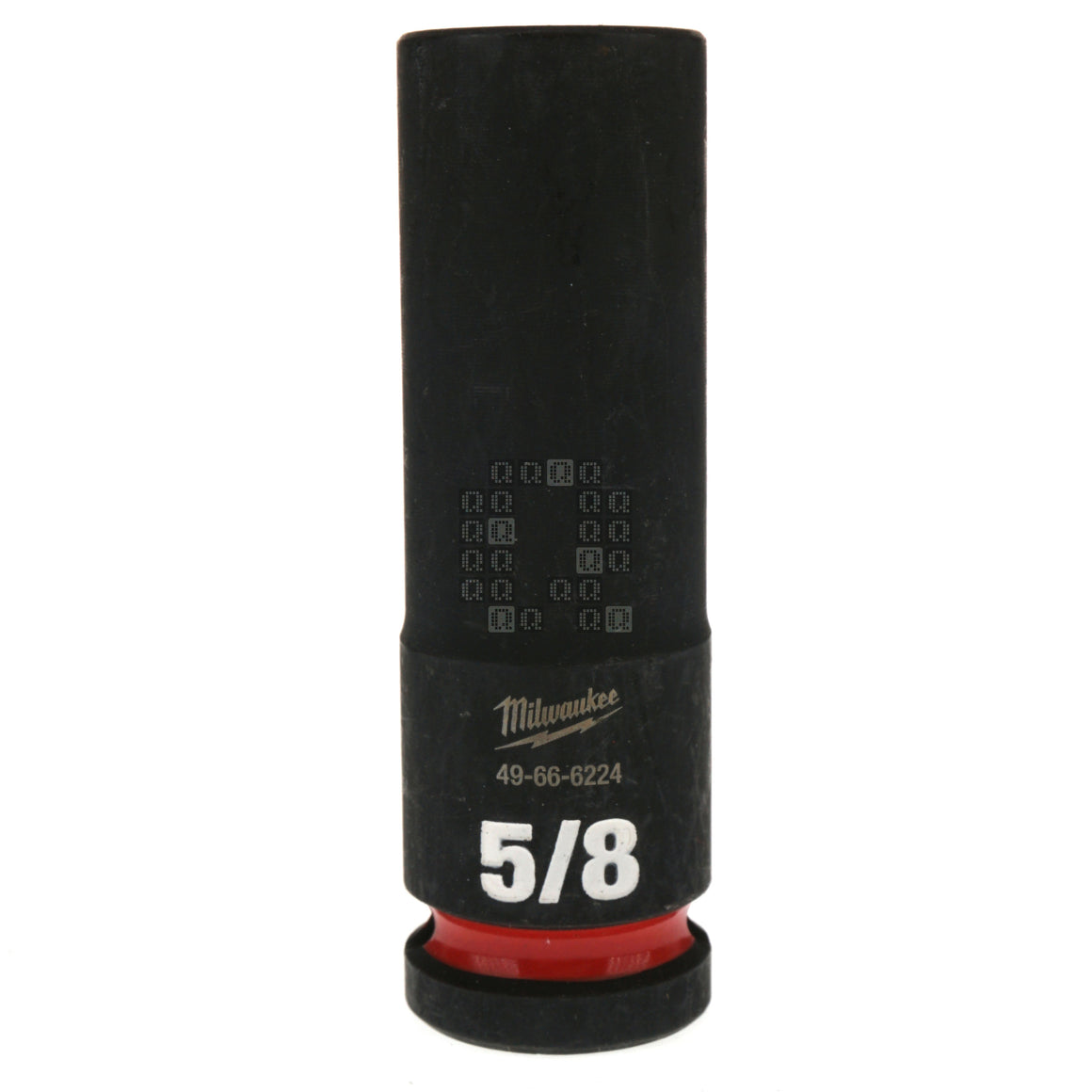 Milwaukee Tool 49-66-6224 Black SHOCKWAVE Impact Duty 1/2" Square Input Drive 5/8" Hex Deep 6 Point Socket