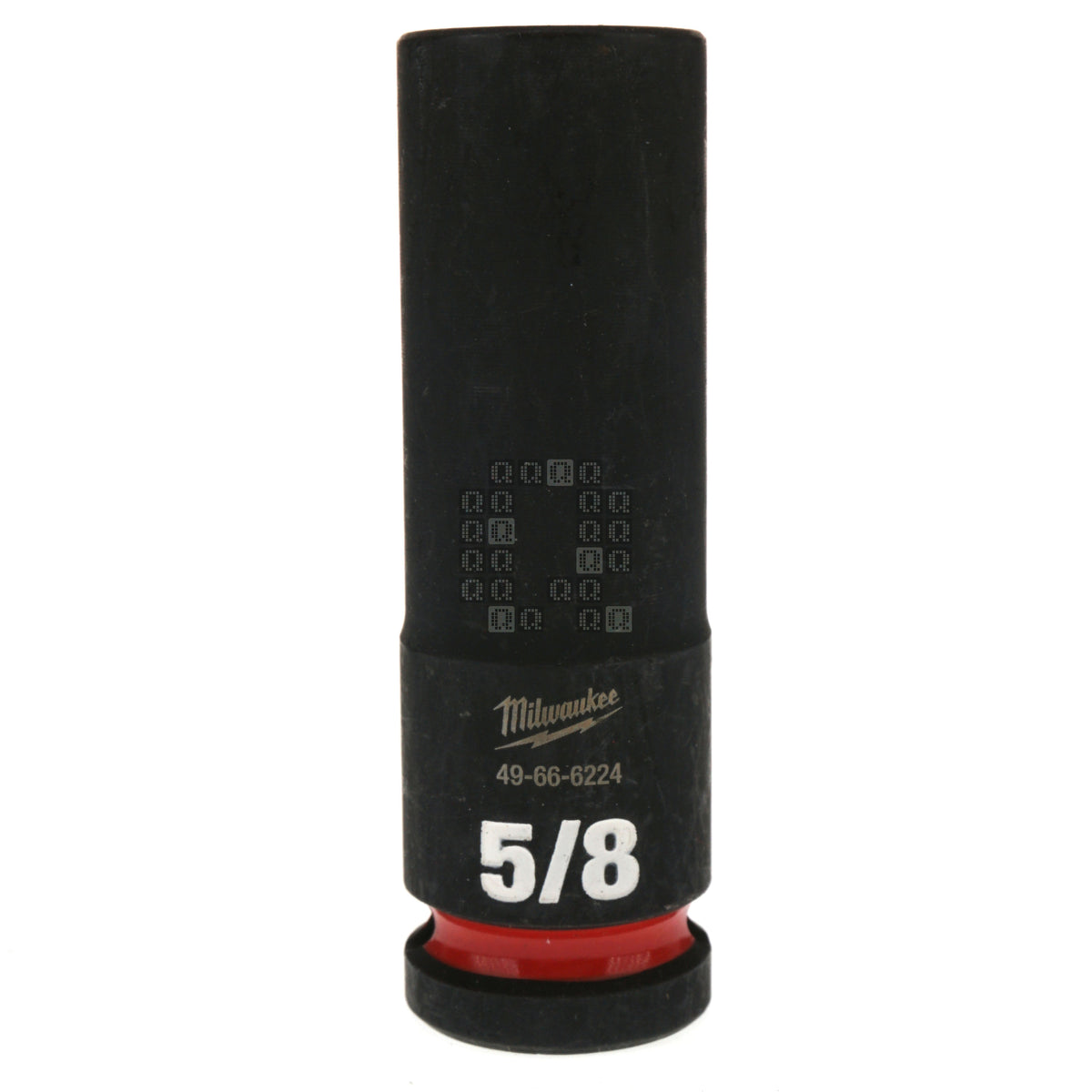 Milwaukee Tool 49-66-6224 Black SHOCKWAVE Impact Duty 1/2" Square Input Drive 5/8" Hex Deep 6 Point Socket