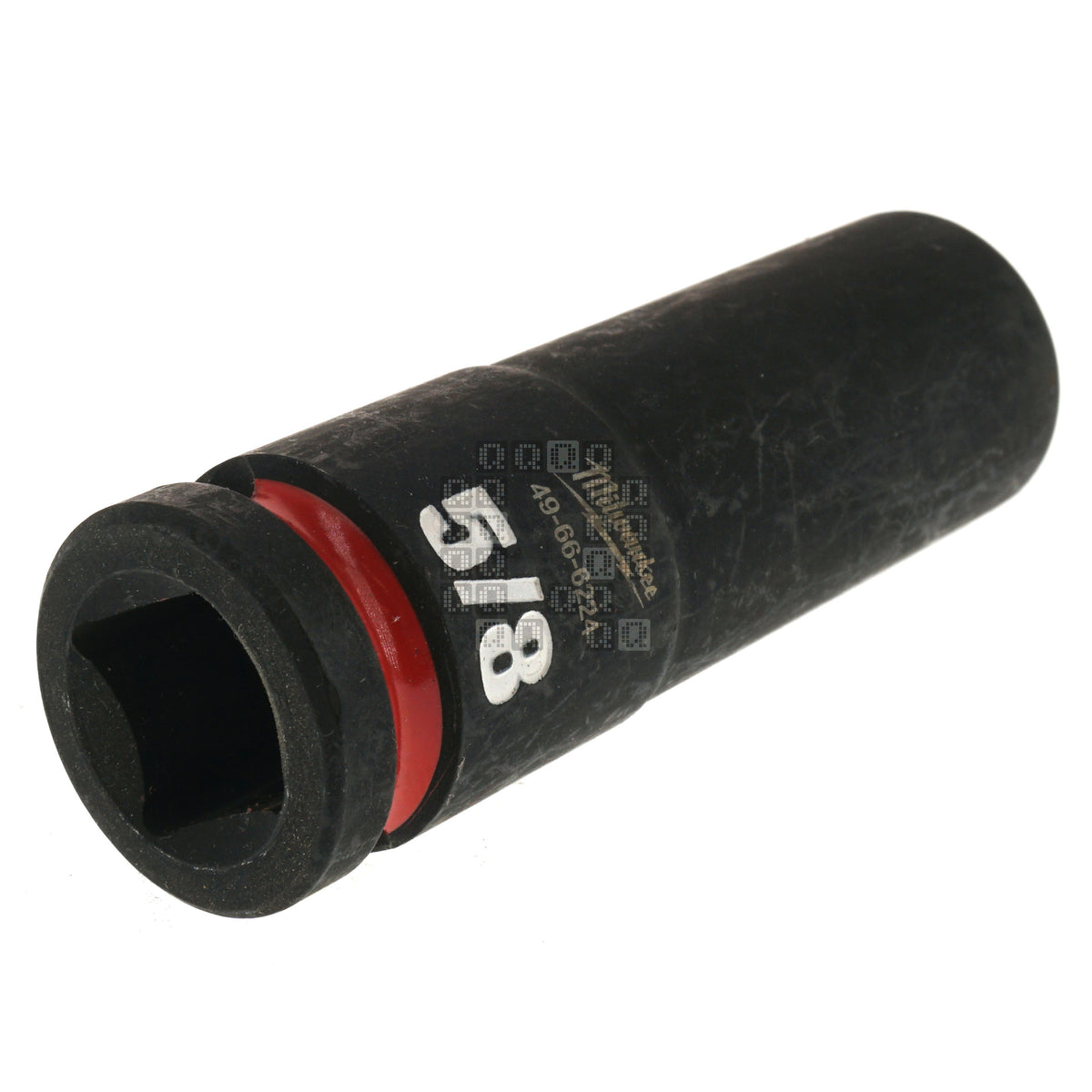 Milwaukee Tool 49-66-6224 Black SHOCKWAVE Impact Duty 1/2" Square Input Drive 5/8" Hex Deep 6 Point Socket