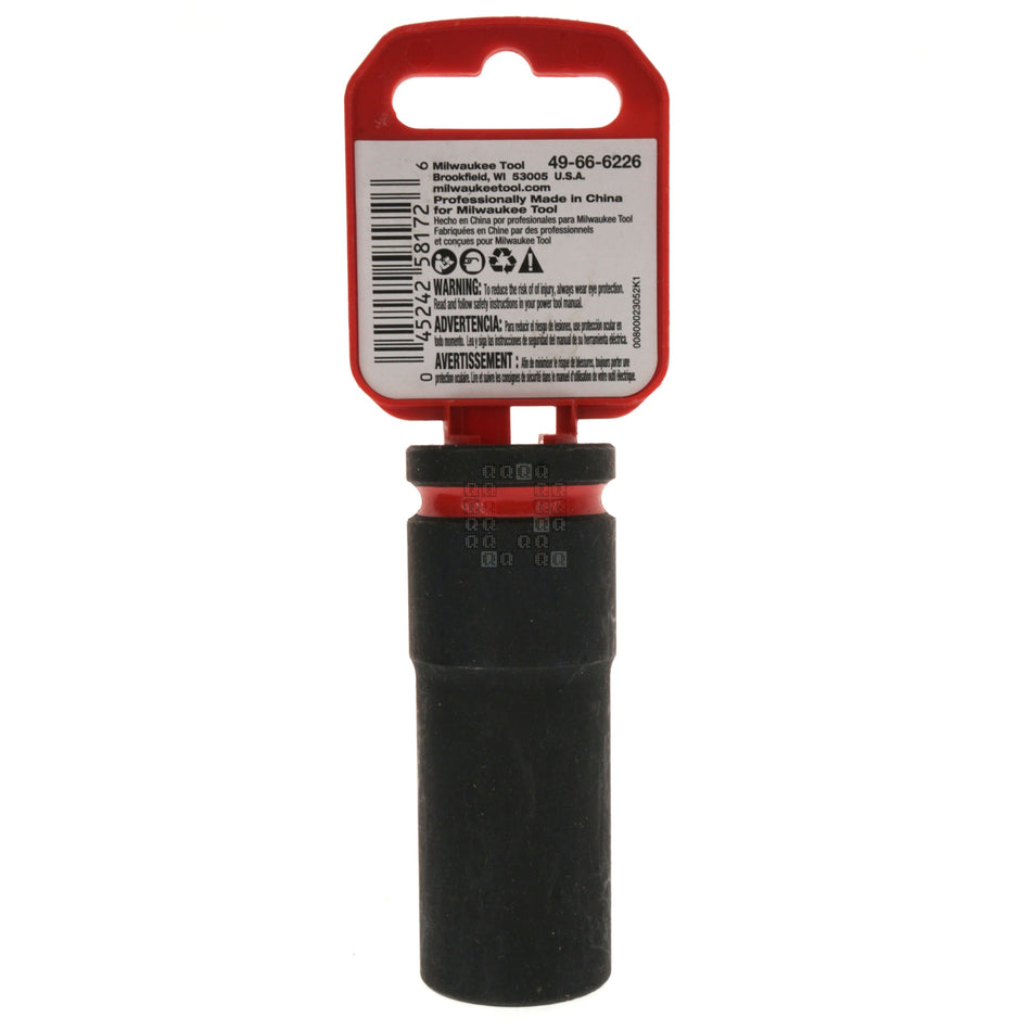 Milwaukee Tool 49-66-6226 SHOCKWAVE Impact Duty 1/2" Drive 3/4" Deep 6 Point Socket
