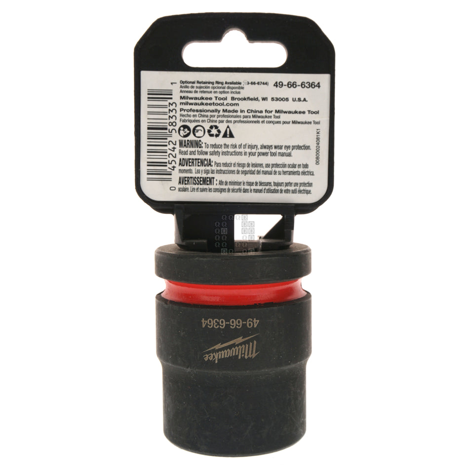 Milwaukee Tool 49-66-6363 SHOCKWAVE Impact Duty 3/4" Drive 26mm Standard 6 Point Metric Socket