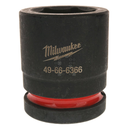Milwaukee Tool 49-66-6366 SHOCKWAVE Impact 3/4" Square Input Drive 28mm Standard Length Metric 6 Point Socket Black