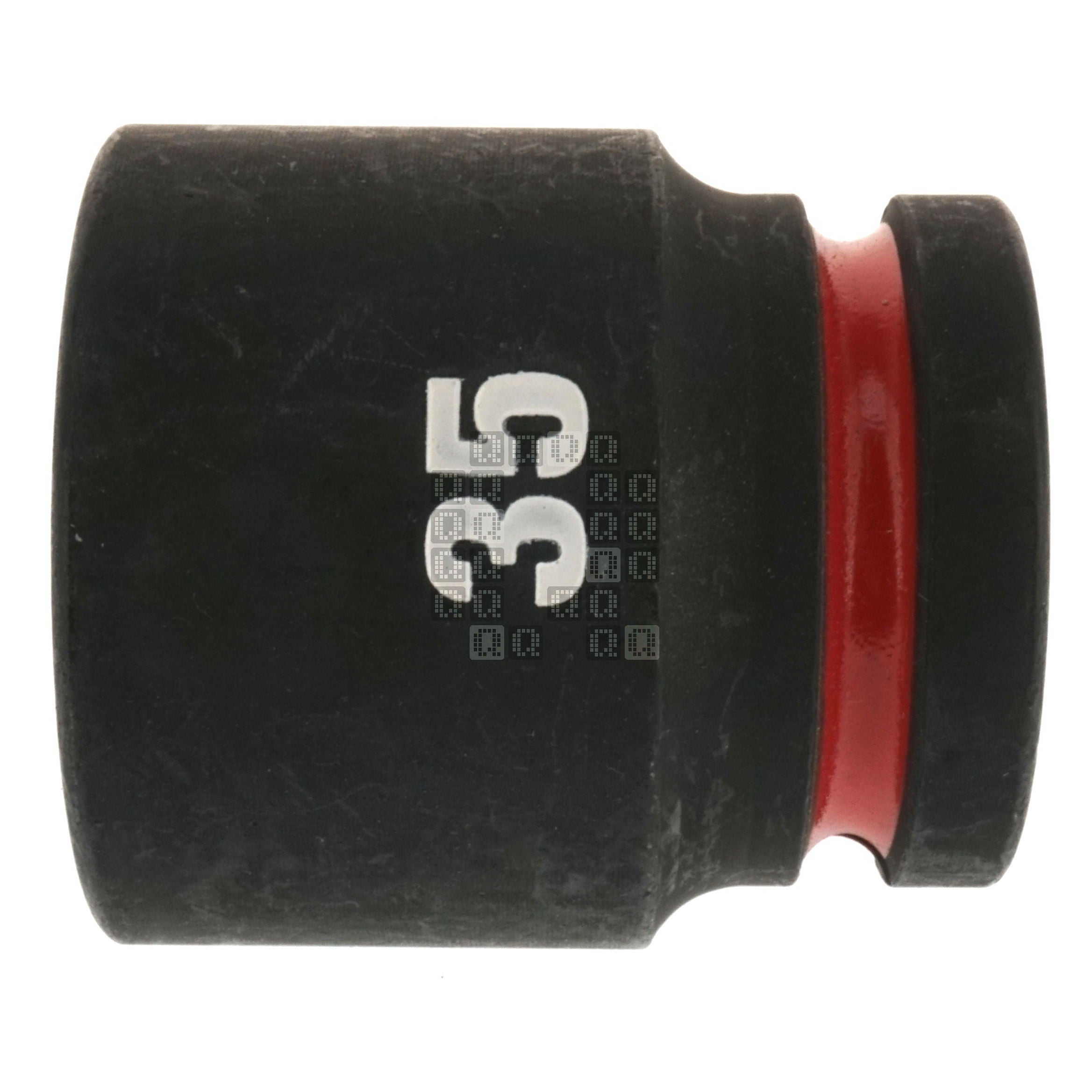 Milwaukee Tool 49-66-6373 SHOCKWAVE Black Impact Duty 3/4" Drive Standard Length Metric 35mm Hex 6 Point Socket