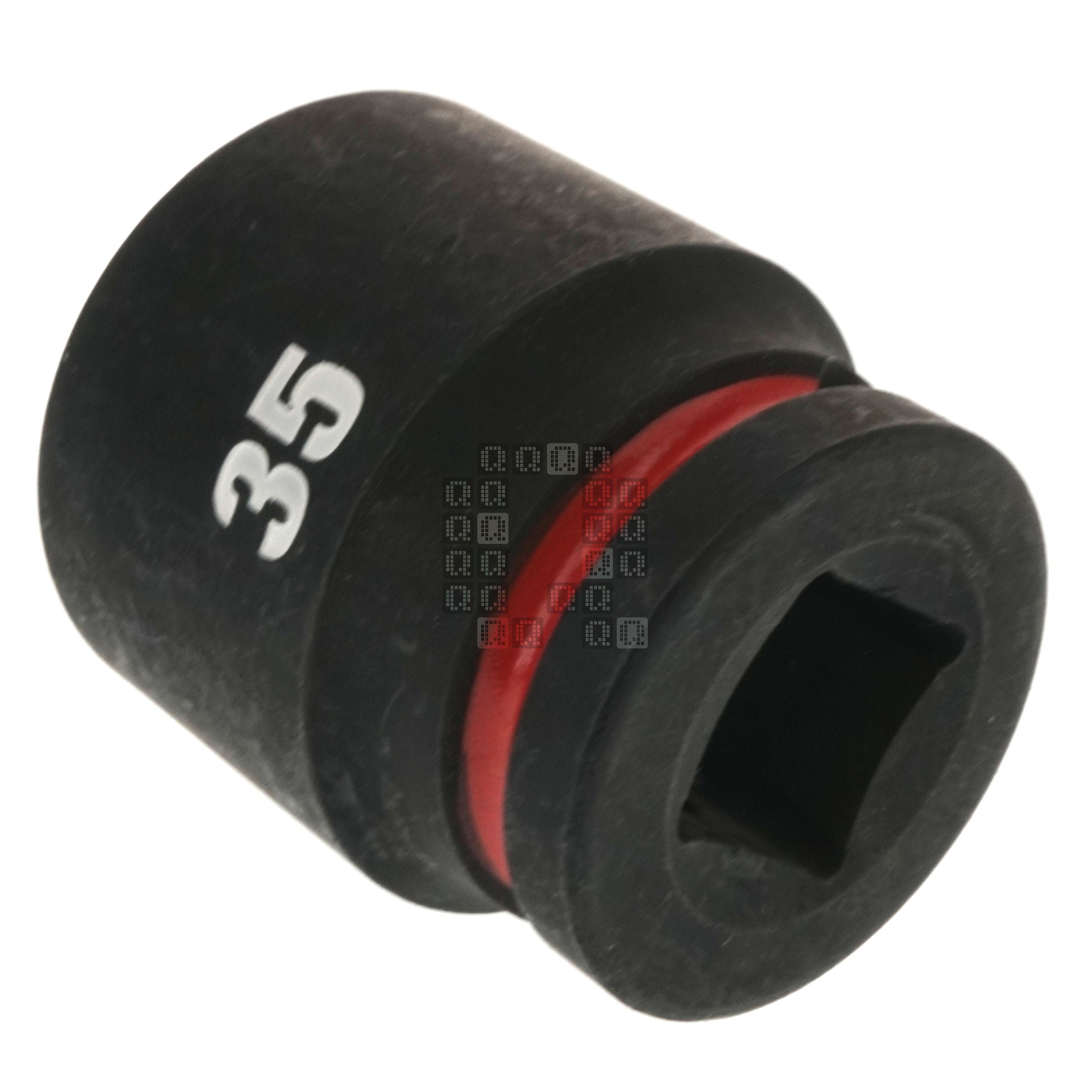 Milwaukee Tool 49-66-6373 SHOCKWAVE Black Impact Duty 3/4" Drive Standard Length Metric 35mm Hex 6 Point Socket