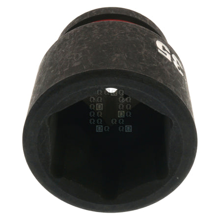 Milwaukee Tool 49-66-6373 SHOCKWAVE Black Impact Duty 3/4" Drive Standard Length Metric 35mm Hex 6 Point Socket