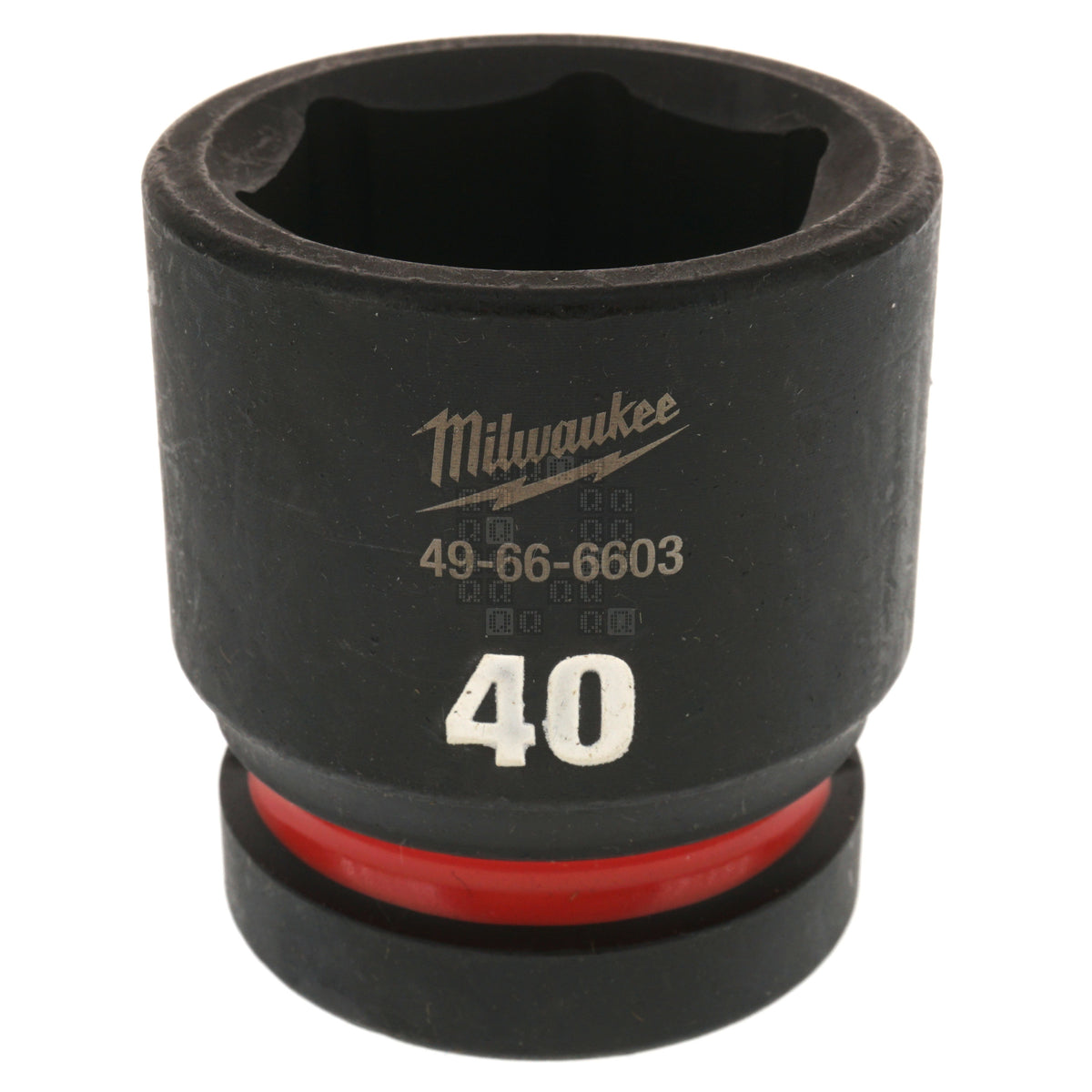 Milwaukee Tool 49-66-6603 SHOCKWAVE Impact Duty 1" Square Input Drive Metric 40MM 6 Point Standard-Length Socket