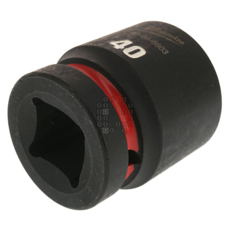 Milwaukee Tool 49-66-6603 SHOCKWAVE Impact Duty 1" Square Input Drive Metric 40MM 6 Point Standard-Length Socket