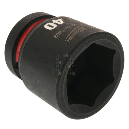 Milwaukee Tool 49-66-6603 SHOCKWAVE Impact Duty 1" Square Input Drive Metric 40MM 6 Point Standard-Length Socket