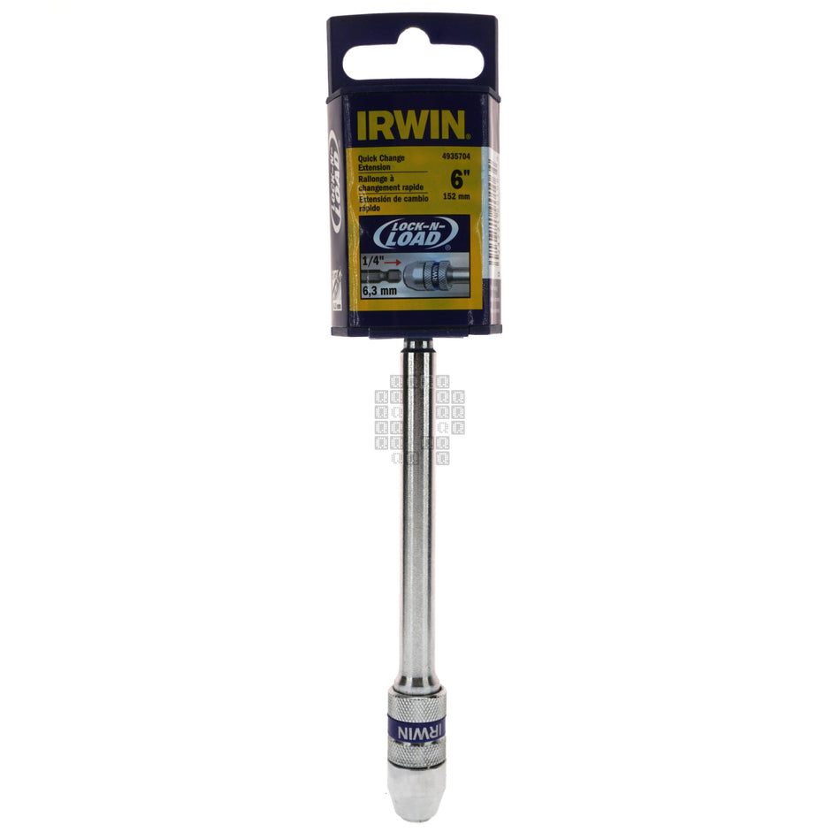 Irwin 4935704 1/4" Hex Quick Change Lock-N-Load Chuck 6" Extension