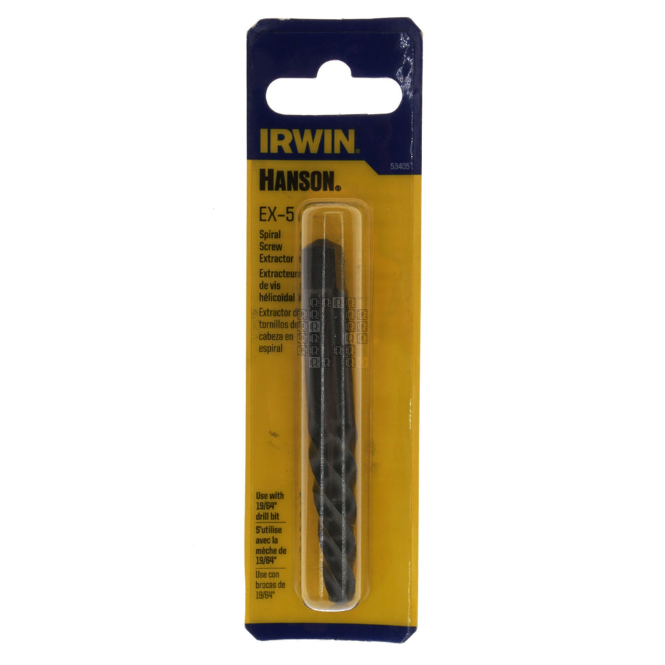 Irwin Hanson 53405 EX-5 Spiral Screw Extractor
