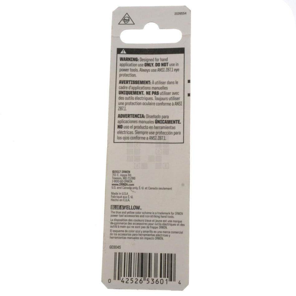 Irwin Hanson 53601 ST-1 Straight Screw Extractor