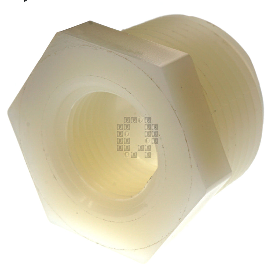 Anderson Metals 53610-1206 Nylon 3/8" Female NPT x 3/4" Male NPT Hex Bushing Adapter