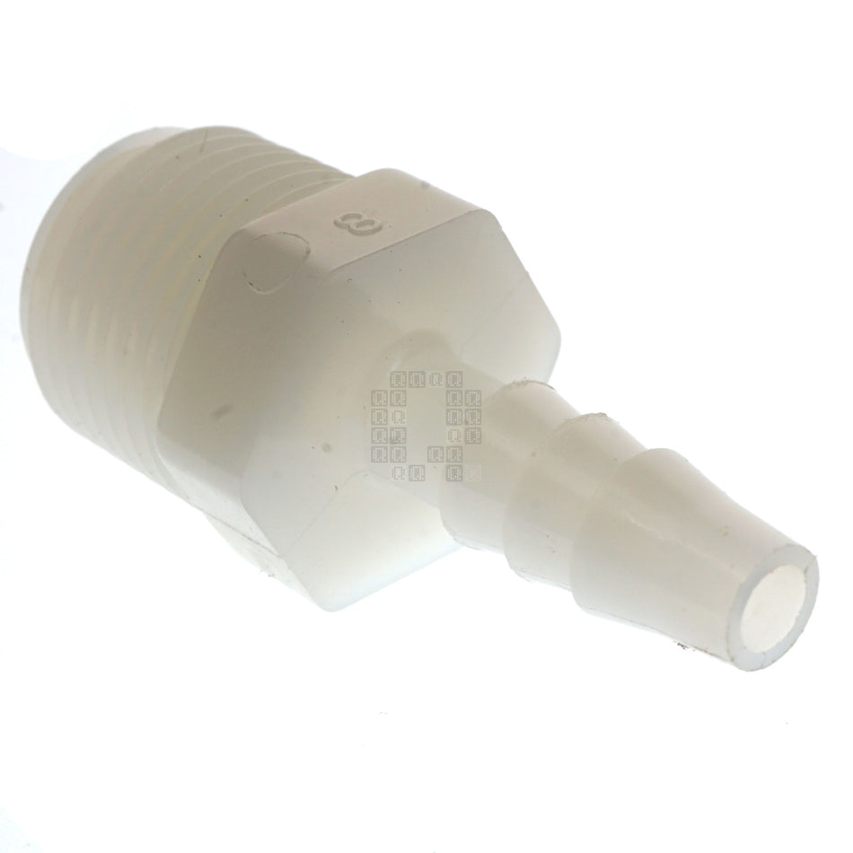 Anderson Metals 53701-0406 Nylon 1/4" Hose Barb x 3/8" Male NPT Adapter