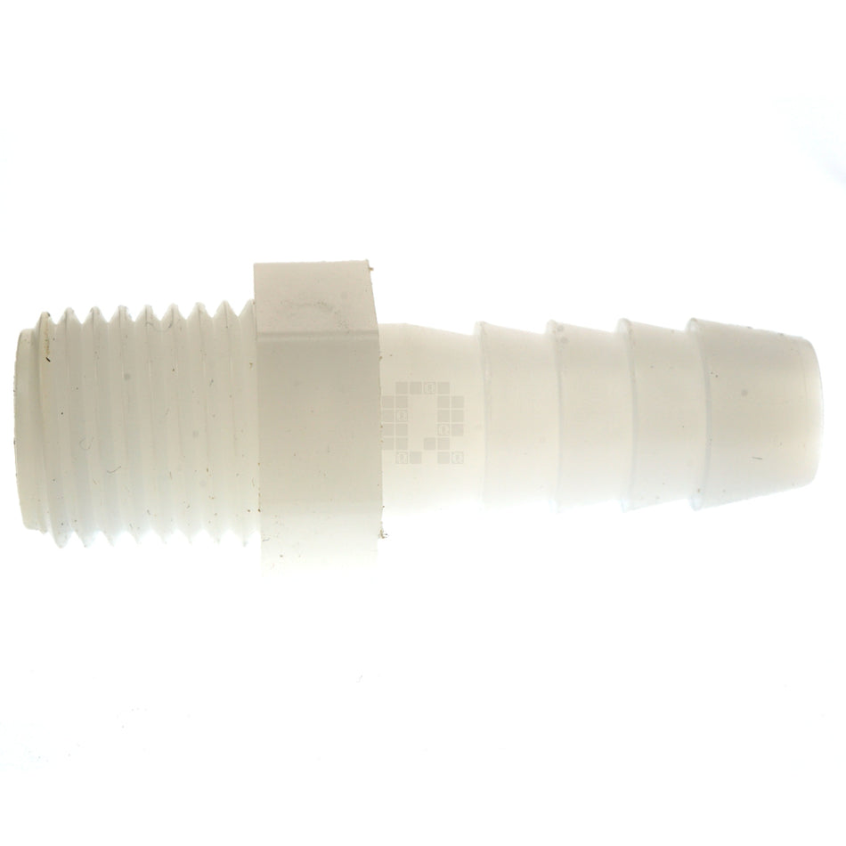 Anderson Metals 53701-0604 Nylon 3/8" Hose Barb to 1/4" Male NPT Adapter