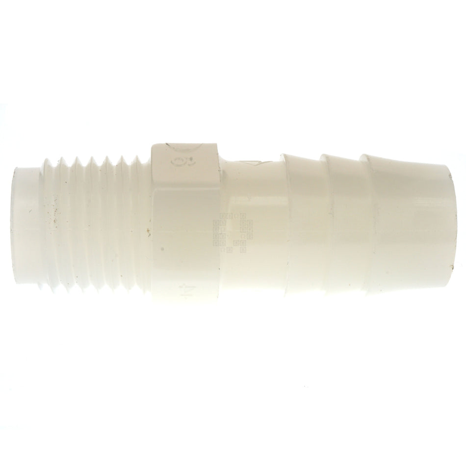 Anderson Metals 53701-0804 Nylon 1/2" Hose Barb x 1/4"-18 Male NPT