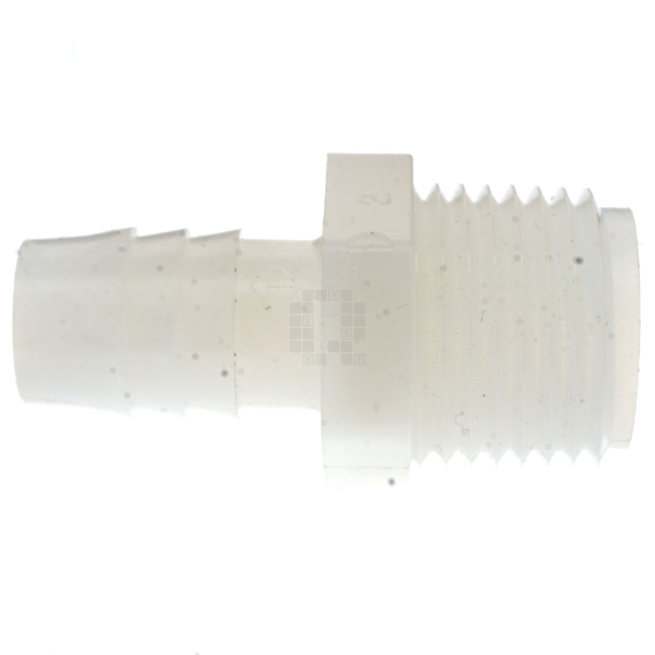 Anderson Metals 53701-0808 Nylon 1/2" Hose Barb to 1/2" Male NPT Adapter
