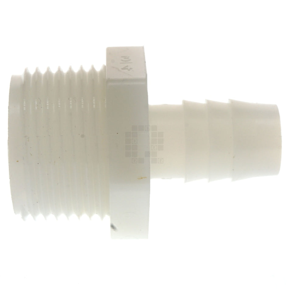 Anderson Metals 53701-0812 Nylon 1/2" Hose Barb to 3/4" Male NPT Adapter