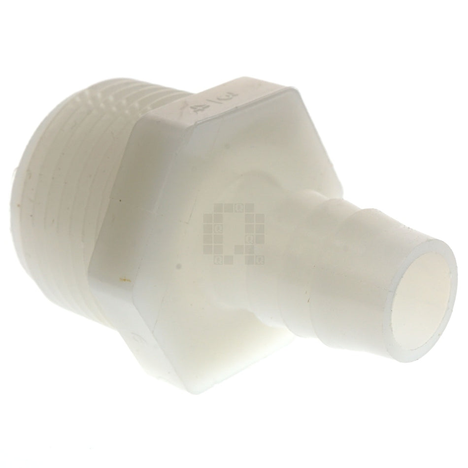 Anderson Metals 53701-0812 Nylon 1/2" Hose Barb to 3/4" Male NPT Adapter