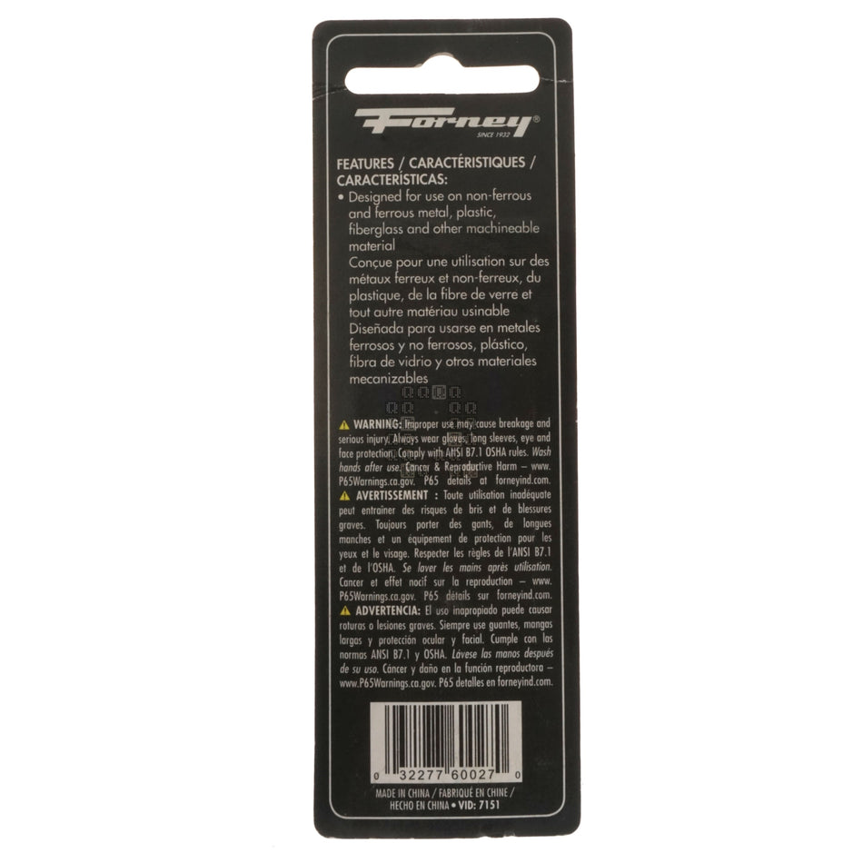 Forney 60027 1-1/8" x 3/4" Mounted Point Round Top (A5) Grinding Stone