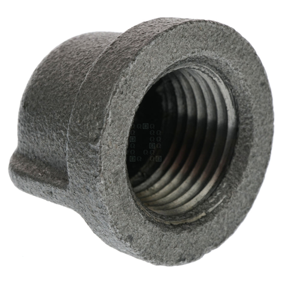 Prosource 610-2206 1/2"-14 Female NPT Schedule 40 Malleable Iron Black Pipe Cap