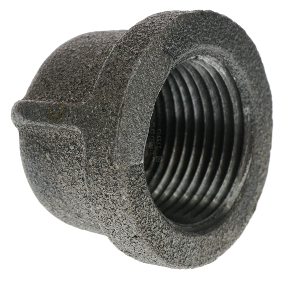 Prosource 610-2214 3/4"-14 Female NPT Schedule 40 Malleable Iron Black Pipe Cap