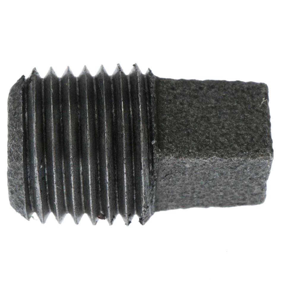 Worldwide Sourcing 610-3022 1/4" Male NPT Malleable Iron Black Pipe Plug