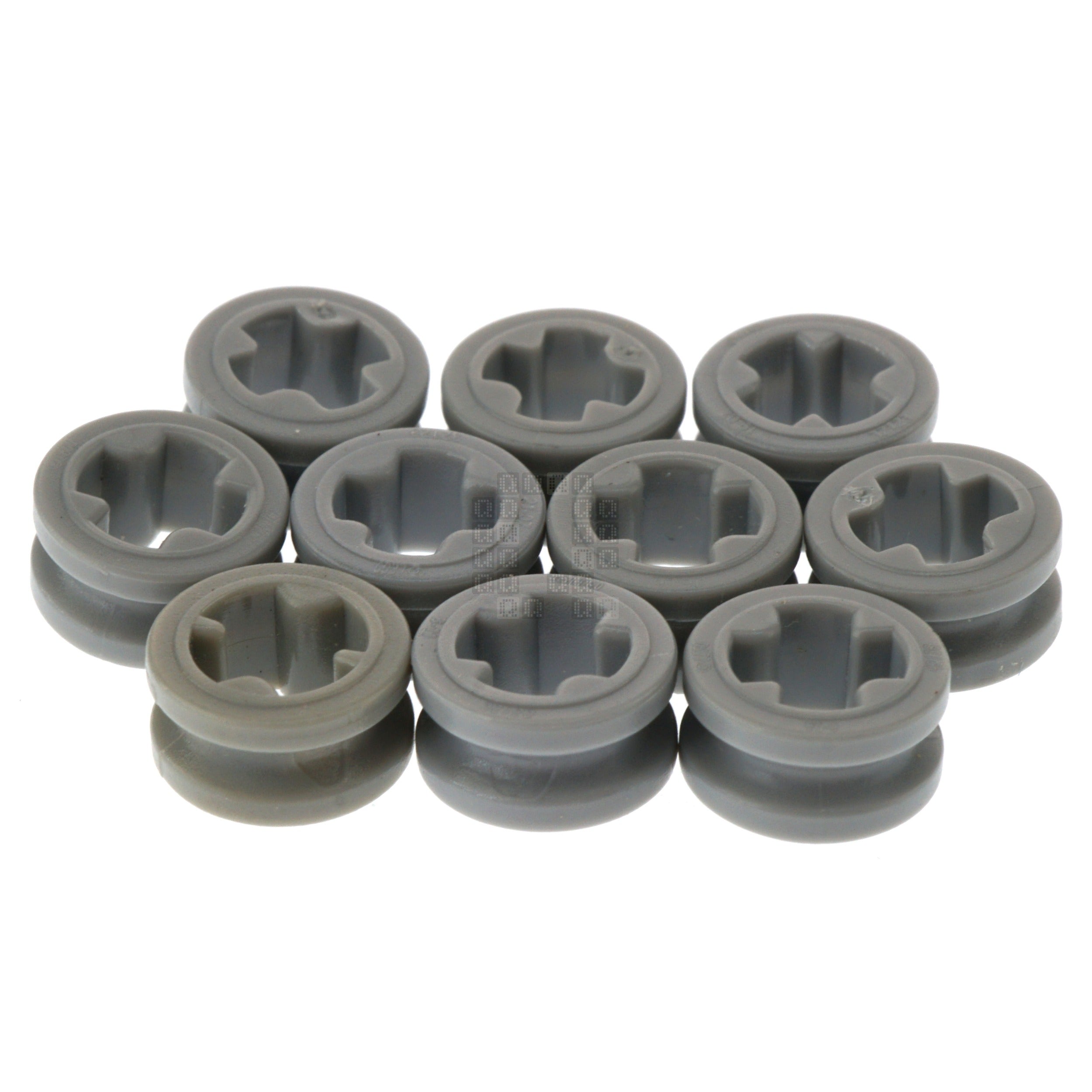 LEGO 6271165 Technic 1/2 Bushing for Cross Axle, Medium Stone Grey