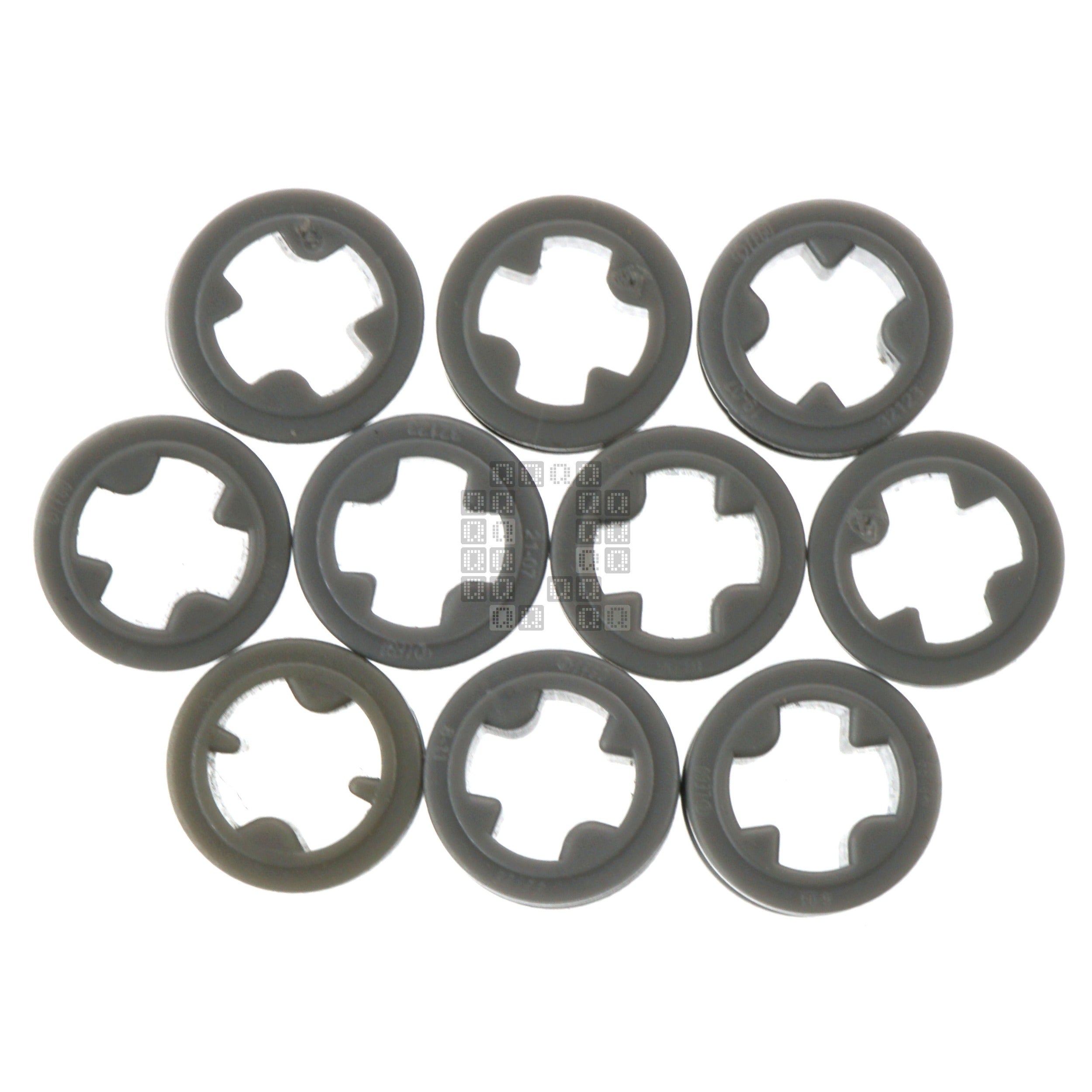LEGO 6271165 Technic 1/2 Bushing for Cross Axle, Medium Stone Grey