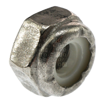 Midwest Fastener 6447965 Stainless Steel Nylon Lock Nut, #10-24