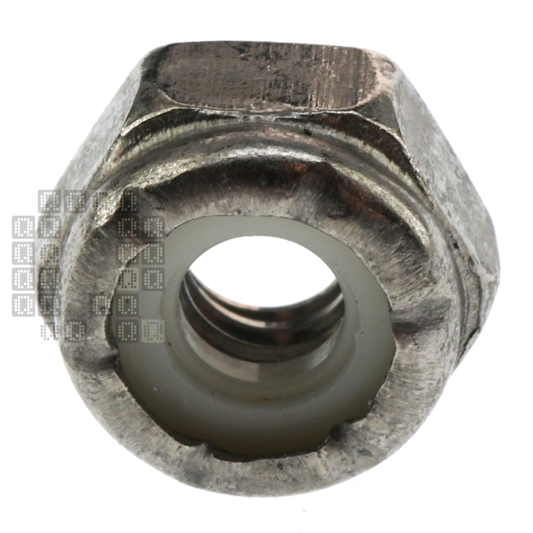 Midwest Fastener 6447965 Stainless Steel Nylon Lock Nut, #10-24