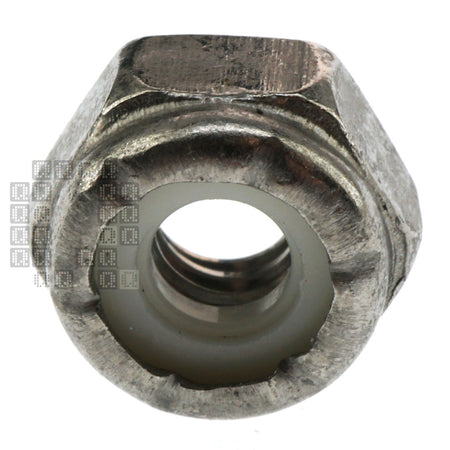 Midwest Fastener 6447965 Stainless Steel Nylon Lock Nut, #10-24