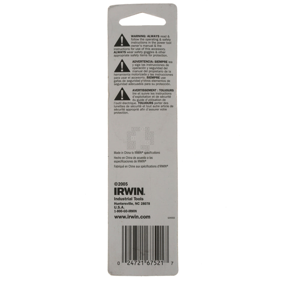 Irwin 67521 21/64" Black Oxide 135° Split Point Drill Bit