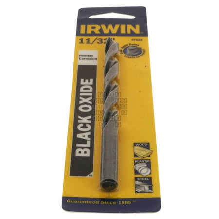 Irwin Industrial Tools 67522 11/32" Black Oxide 135° Split Point Drill Bit
