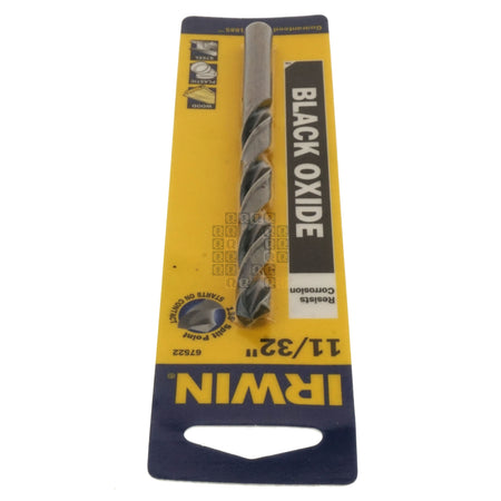 Irwin Industrial Tools 67522 11/32" Black Oxide 135° Split Point Drill Bit