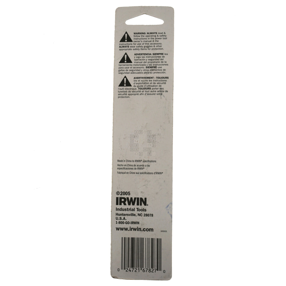 Irwin 67827 27/64" Black Oxide 135° Split Point 3/8" Reduced Shank Drill Bit