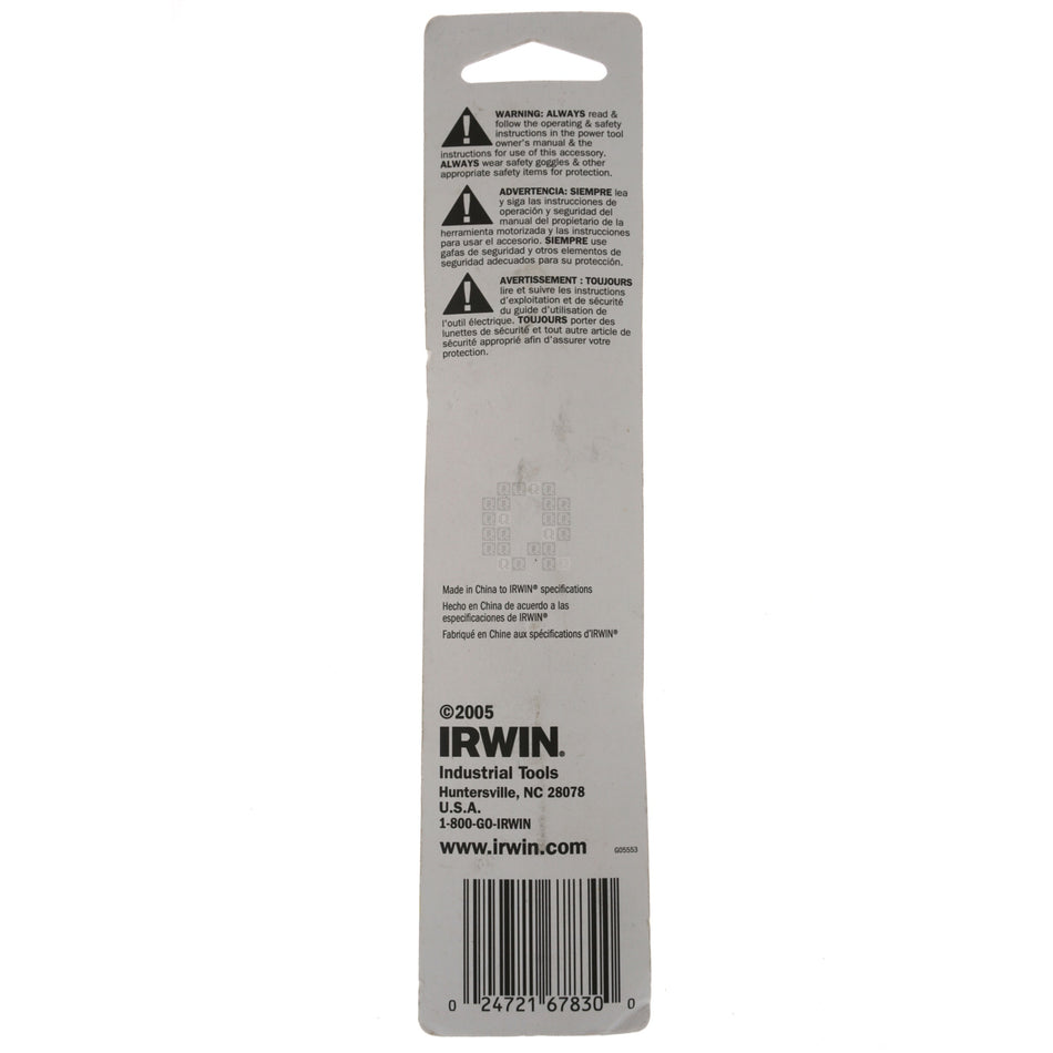 Irwin 67830 15/32" Black Oxide 135° Split Point Reduced Shank Drill Bit