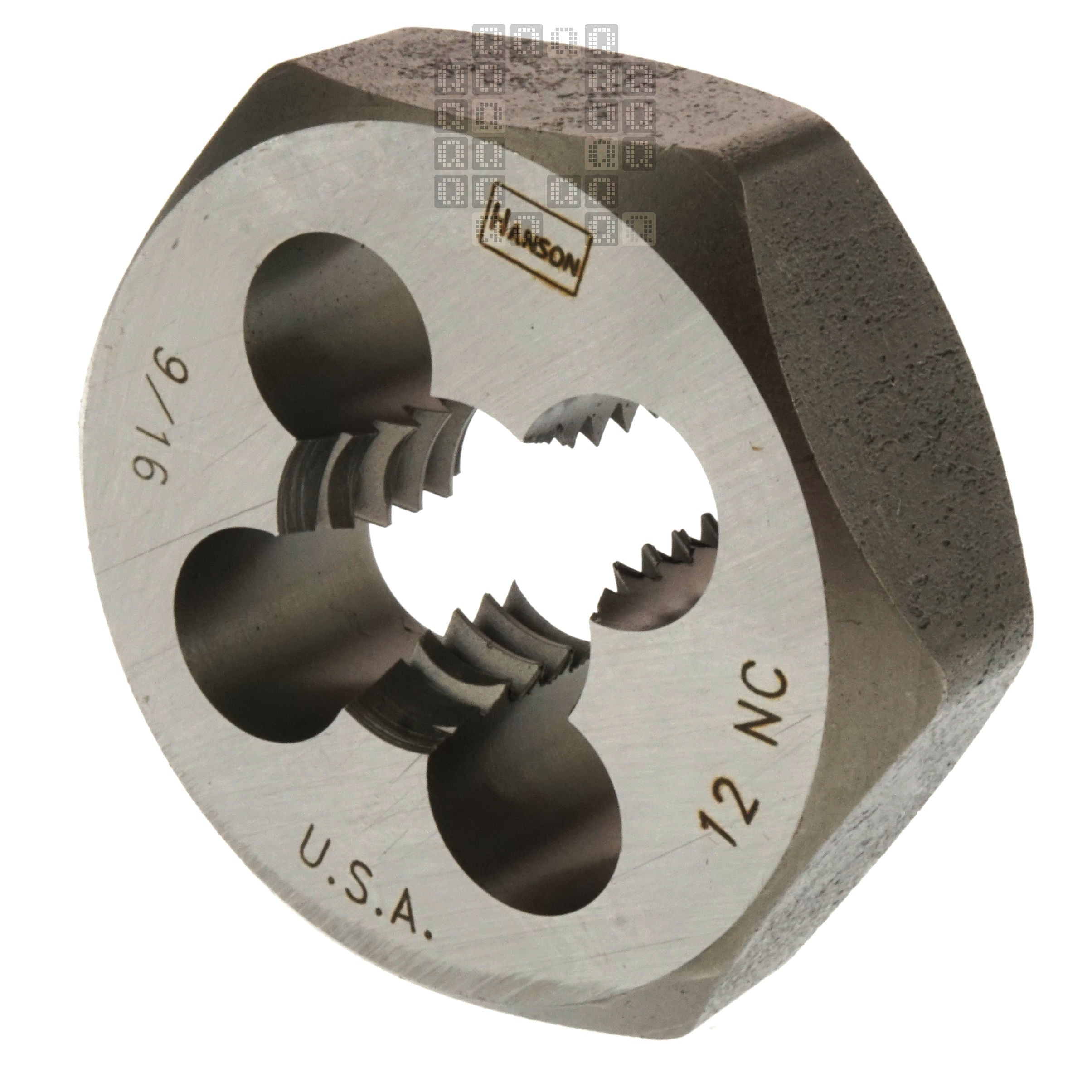 Irwin Hanson 6848 9/16"-12NC Right Hand (RH) High Carbon Steel HCS 1-7/16" Hex Die