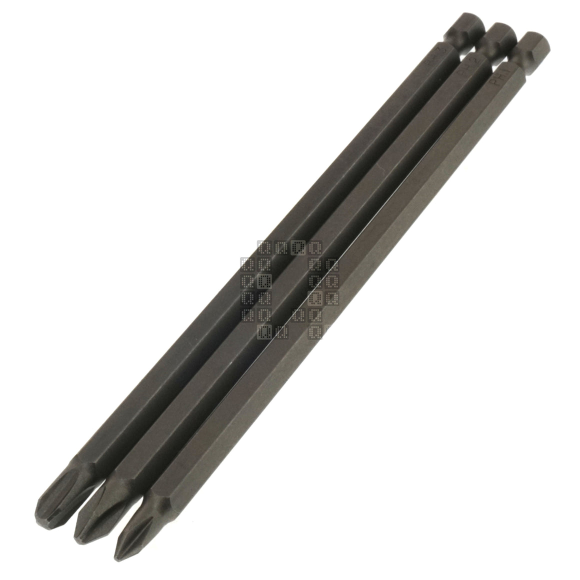 Century Drill & Tool 68600 PH1 PH2 PH3 / #1 #2 #3 Phillips 3-Piece Premium S2 Steel Screwdriver Set