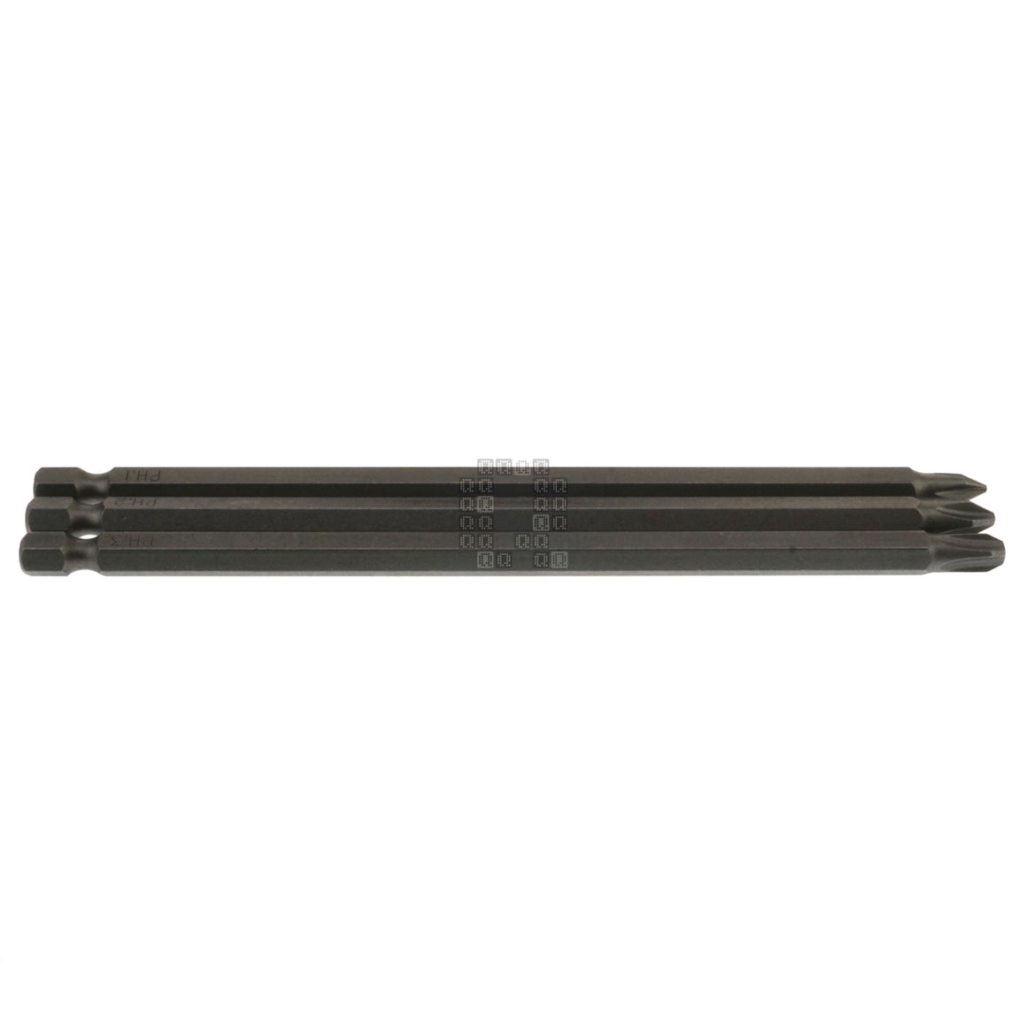 Century Drill & Tool 68600 PH1 PH2 PH3 / #1 #2 #3 Phillips 3-Piece Premium S2 Steel Screwdriver Set