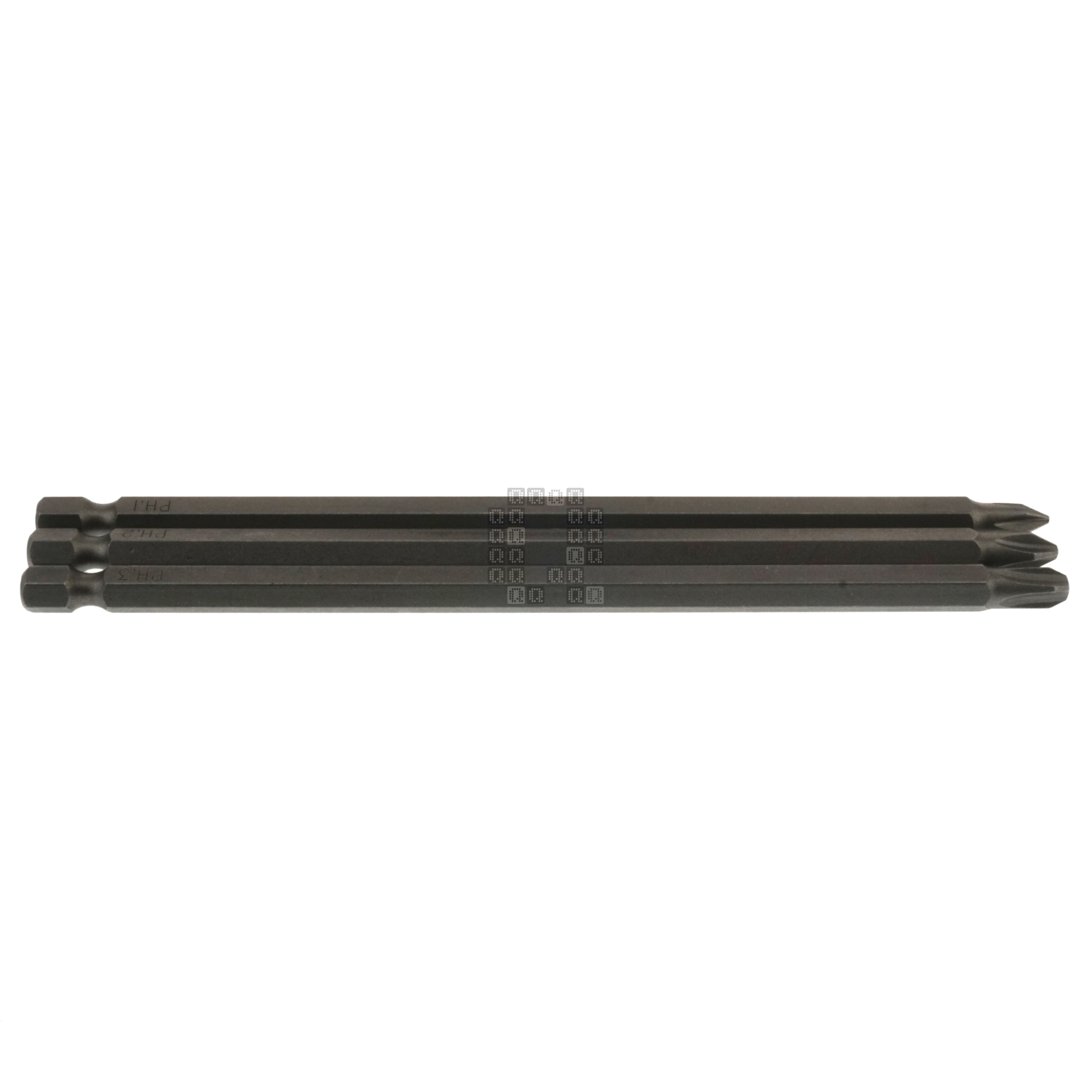 Century Drill & Tool 68600 PH1 PH2 PH3 / #1 #2 #3 Phillips 3-Piece Premium S2 Steel Screwdriver Set