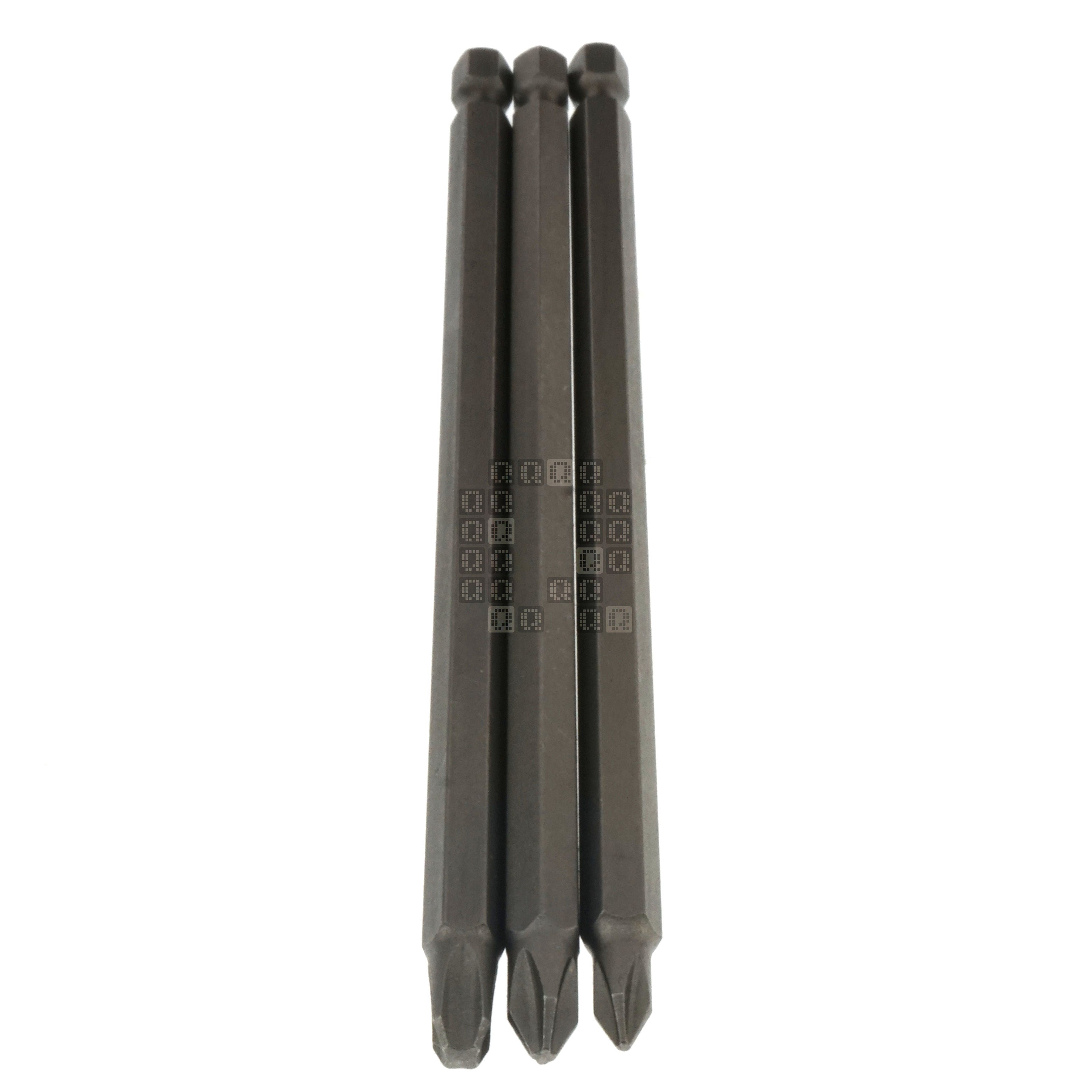 Century Drill & Tool 68600 PH1 PH2 PH3 / #1 #2 #3 Phillips 3-Piece Premium S2 Steel Screwdriver Set